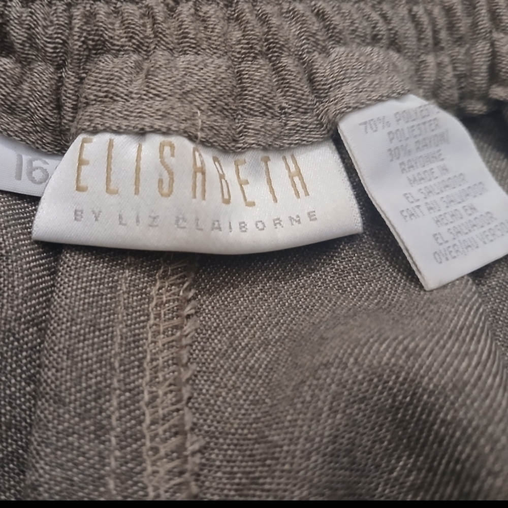 Vintage Tan Long Pleated Women's Skirt Liz Clairborne Plus Size:16 - Picture 10 of 10